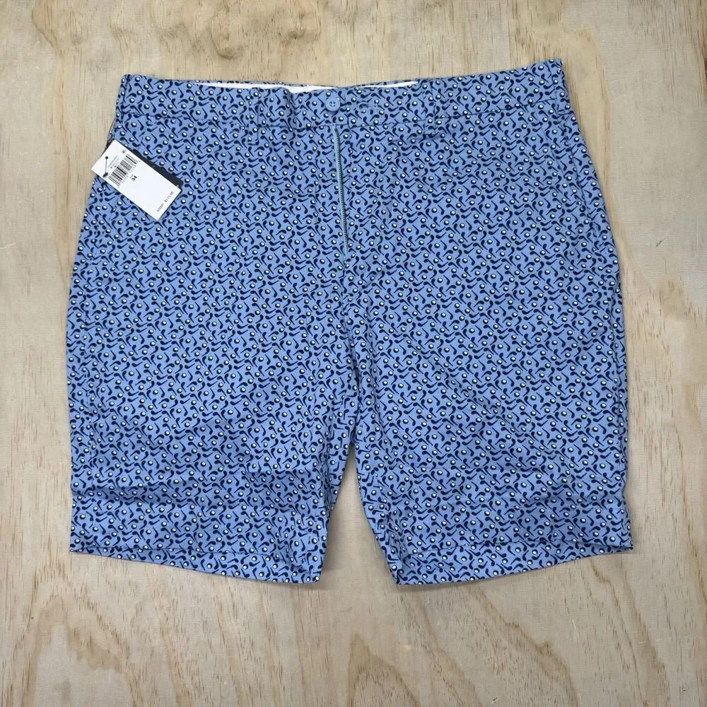 NEW Polo Ralph Lauren Performance Golf Tailored Fit Shorts Flat Front Blue sz 34